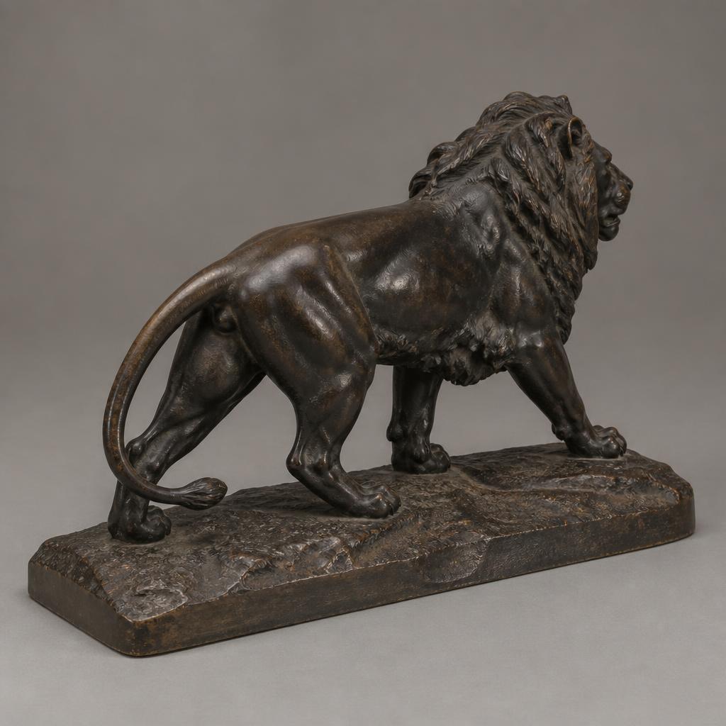 Photograph 3 of the bronze lion figure